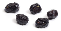 Black, salt-cured olives